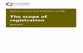 The scope of registration (March 2015)