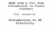 Introduction to 3D Elasticity
