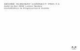 Adobe® Acrobat® Connect™ Pro 7.5 Add-in for IBM® Lotus® Notes ...