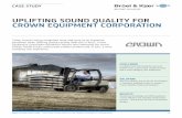 Case Study: Uplifting Sound Quality For CROWN EQUIPMENT ...