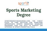 Get The Best Sports Marketing Degree To Make A Bright Career In Sports Field