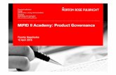 MiFID II Academy: Product Governance