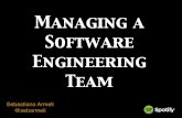 Managing a software engineering team
