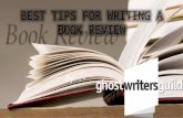 Best Tips for Writing a Book Review