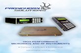 HIGH PERFORMANCE MICROWAVE AND RF INSTRUMENTS