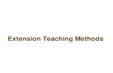 6.8. Extension Teaching Methods