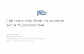 Cybersecurity from an aviation security perspective