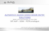 ALPHATECH DOOR ENTRY SOLUTIONS - Alpha Tech