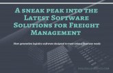 Some of the important freight management software for logistics business