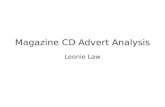 Magazine CD Advert Analysis