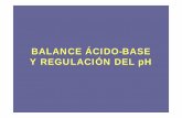 BALANCE ÁCIDO-BASE Y REGULACIÓN DEL pH