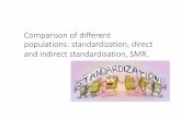 Comparison of different populations: standardization, direct and ...