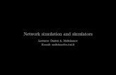 Network simulation and simulators