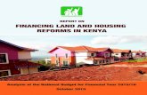 FINANCING LAND AND HOUSING REFORMS IN KENYA