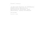 A Second Course in Ordinary Differential Equations: Dynamical ...