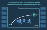10 ways master data management (MDM) delivers sustainable competitive advantage