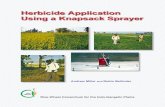 Herbicide Application Using a Knapsack Sprayer
