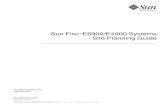 Sun Fire E6900/E4900 Systems Site Planning Guide