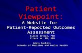 Patient Viewpoint: A Website for Outpatient Quality of Life Assessment