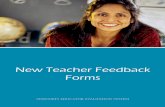 New Teacher Feedback FormsPDF Document