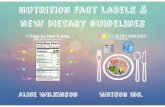 Nutrition Facts Label Changes & New Dietary Guidelines by Alice Wilkinson