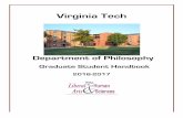 Department of Philosophy - Virginia Tech