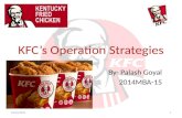 Operations strategies of KFC