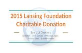 Lansing Charitable Donation