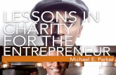 Lessons in Charity for the Entrepreneur