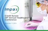 Credit suisse 24th annual healhcare conference