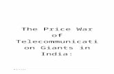 The price war of telecommunication giants in india