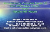 Any Type of Coloured Cotton Waste to Pure White Cotton Fiber Project