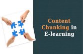 Content Chunking in E-learning