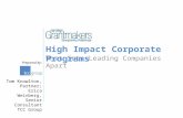 High Impact Corporate Programs: What Sets Leading Companies Apart