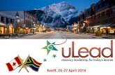 uLead Summit 24-27 April 2016, Banff, Canada - Twitter summary