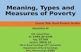 Poverty meaning types and measures by sahed khan