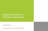 Supplier And Service Provider Governance