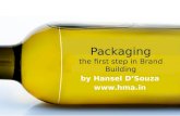 Packaging the 1st Step in Brand Building