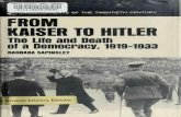 From Kaiser to Hitler; the Life and Death of a Democracy, 1919-1933