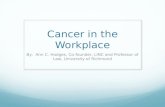 Cancer in the Workplace, Ann Hodges