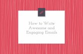 How to Write Awesome and Engaging Emails