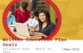 OAGC 2015 Written Education Plans