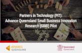 Partners in Technology (PiT) - Advance Queensland Small Business Innovation Research pilot program - 26 August 2016