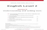 English Level 2: Section D2
