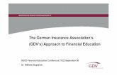 The German Insurance Association's (GDV's) Approach to Financial ...