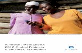 Winrock International 2012 Global Projects & Financial Statement