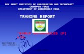 automobile workshop ppt Traning report by c rang rajan and sudhir kumar