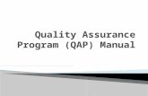 Quality Assurance Program (QAP)
