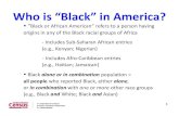 Who is “Black” in America?