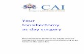 Your tonsillectomy as day surgery